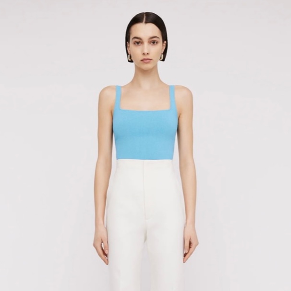 NWT Scanlan Theodore Micro Crepe Square Camisole